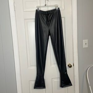 SHEIN leather leggings